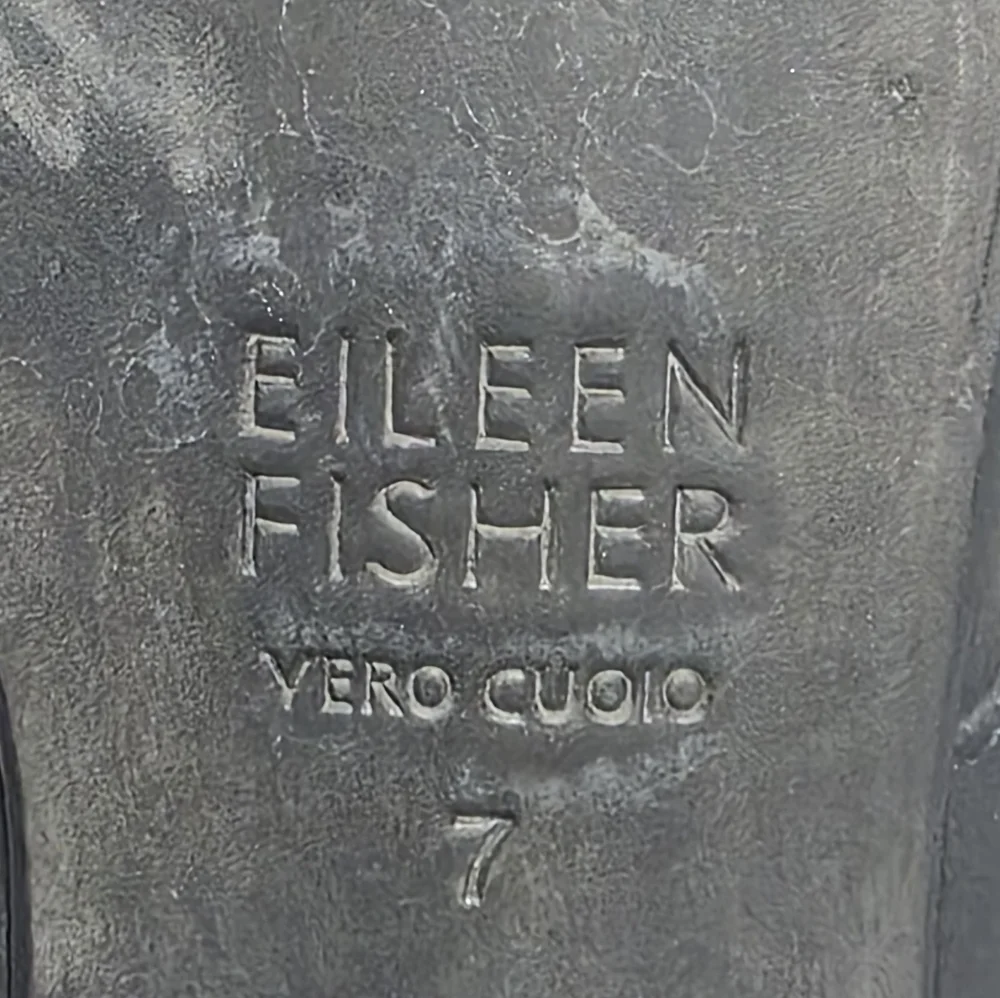 EILEEN FISHER  HAVEN TUMBLED NUBUCK SLIDE SZ 7 - Picture 9 of 9